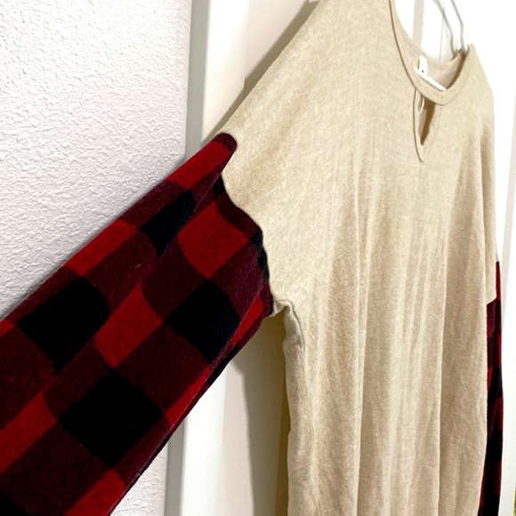 Vanilla Bay  Long Sleeve Buffalo Printed Tunic Top | Size 3X - Picture 4 of 8